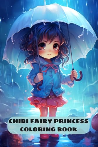 Chibi Fairy Princess Coloring Book: Adorable Fairies Coloring Pages with Whimsical Little Fairytale Princesses Miniature Illustrations von Independently published